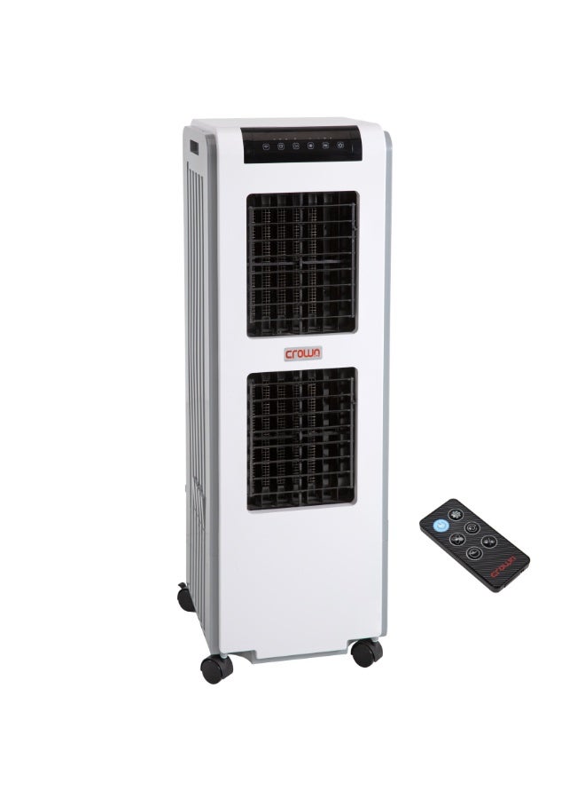 كراون مبرد هواء تبخيري AC-249 مع جهاز تحكم عن بعد، خزان مياه سعة 24 لترًا، تدفق هواء عالي 1800 متر مكعب/ساعة، مبرد هواء صحراوي محمول بثلاث سرعات للمنزل والمكتب - Image 1